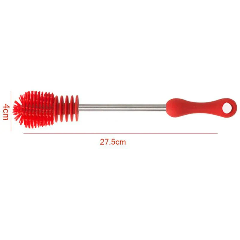 Maliben | Silicone Bottle Brush With Replaceable Head – Cleaning Brush For Baby Bottles