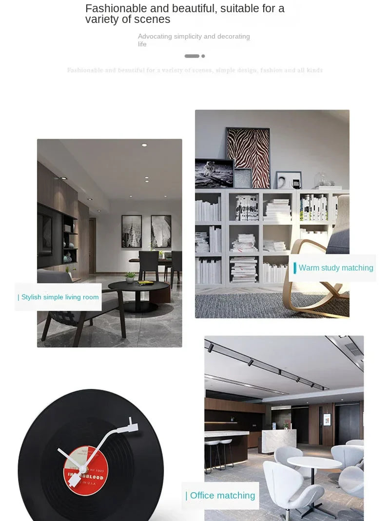 Maliben | Musical Vinyl Record Wall Clock