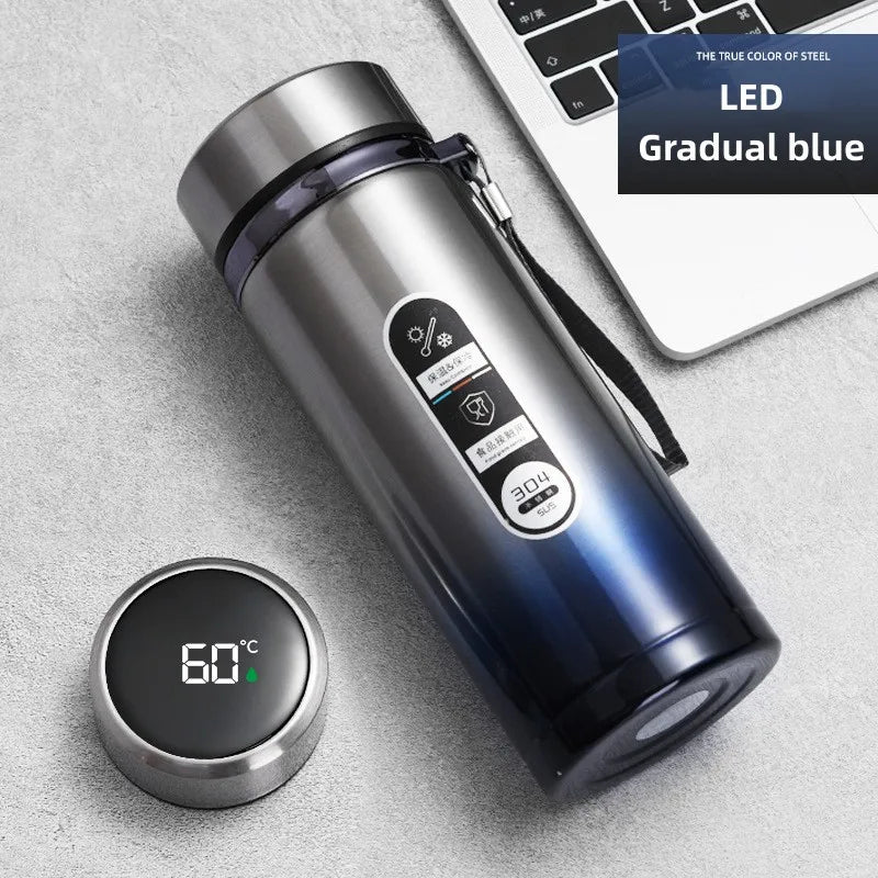 Maliben | 800ml-1L Stainless Steel Thermos – Portable Vacuum Flask with LED Temperature Display
