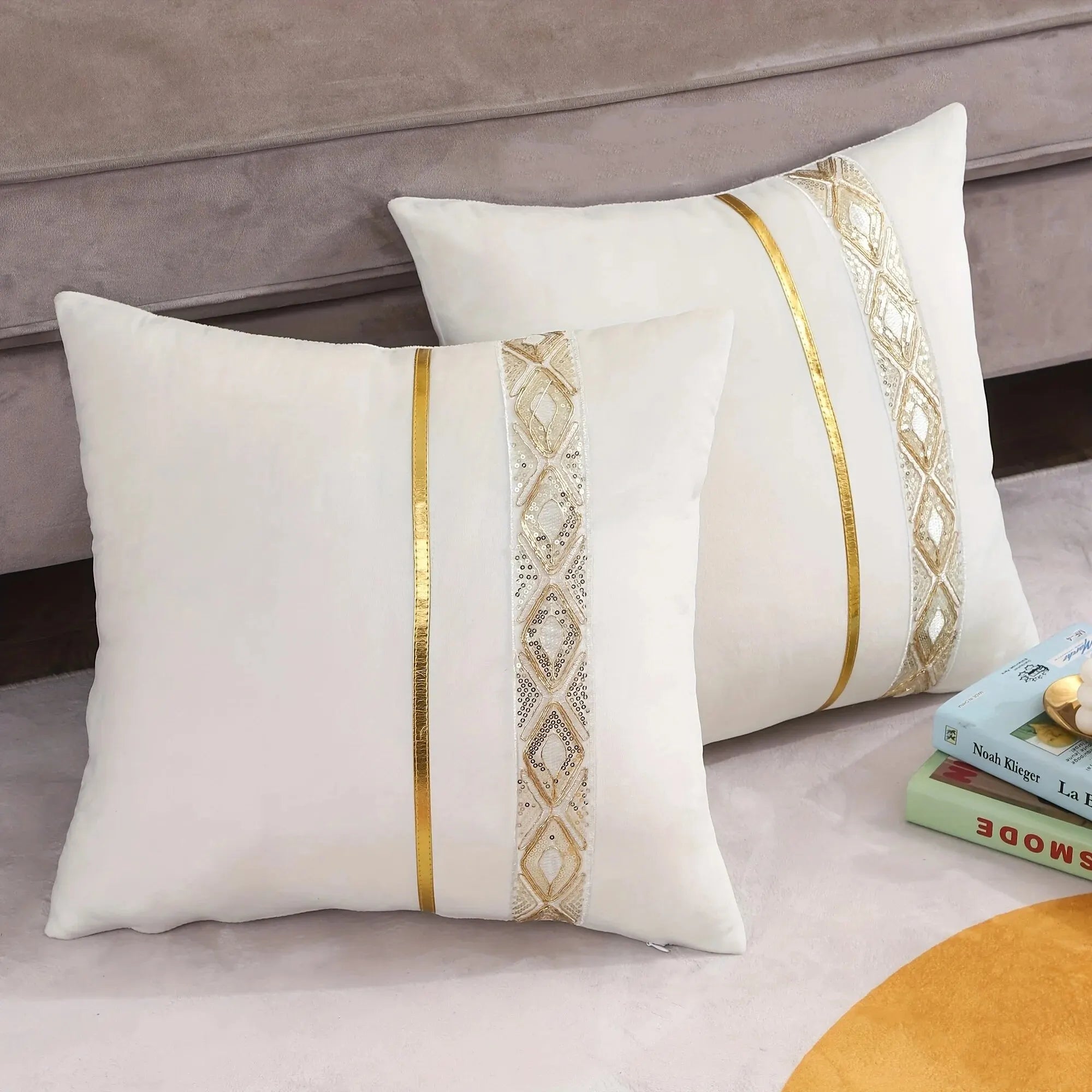 MAliben | Luxeviva Cushion Cover - Glamorous Cushion Cover For a Festive Living Room