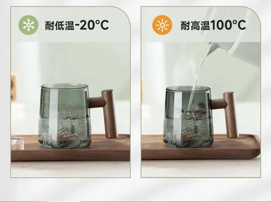 Maliben | Ultramodern Glass Tea Cup With Filter And Lid