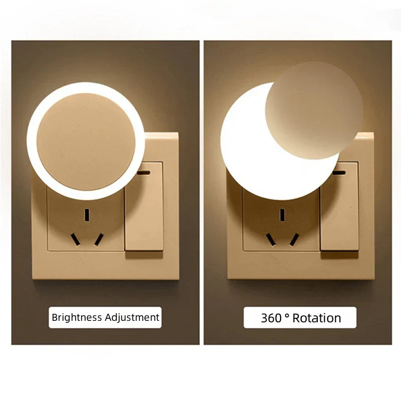 Maliben | Nuvilux Led Night Light With TwiLight Sensor | Plug light Eu/Us | 0.3w | For Children's Room, Hallway, Bathroom & Bedroom
