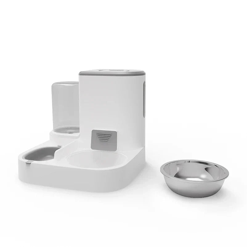 Maliben | Feedipet Food & Water Dispenser For Cats & Dogs | Automatic Refill | 2-In-1 Bowl Set