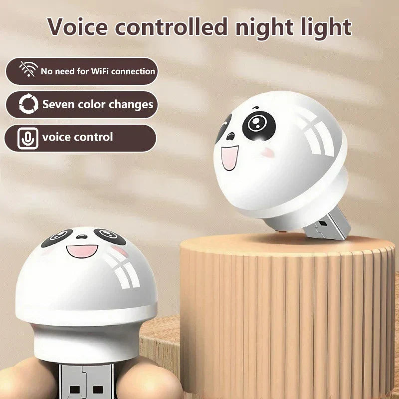 Maliben | Cute Panda Voice-Controlled Led Night Lamp