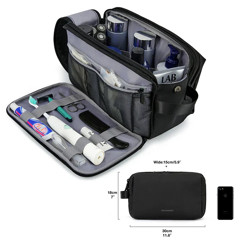 Maliben | Kosmetixo Waterproof Cosmetic Bag For Women & Men | Lightweight Toiletry Bag In S/M/L | Travel Accessories For Toiletries & Make-Up | Unisex Travel Organizer