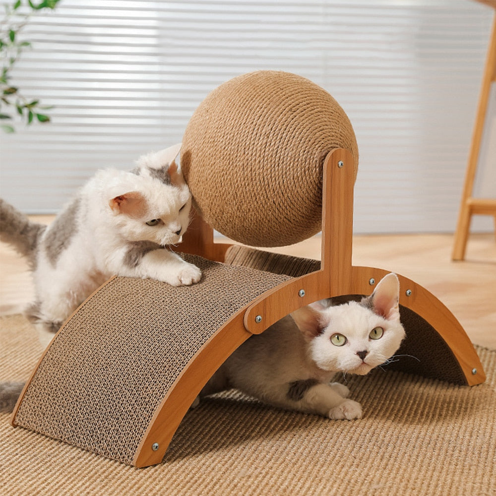 Maliben | Wooden Cat Fun Play Scratcher Board