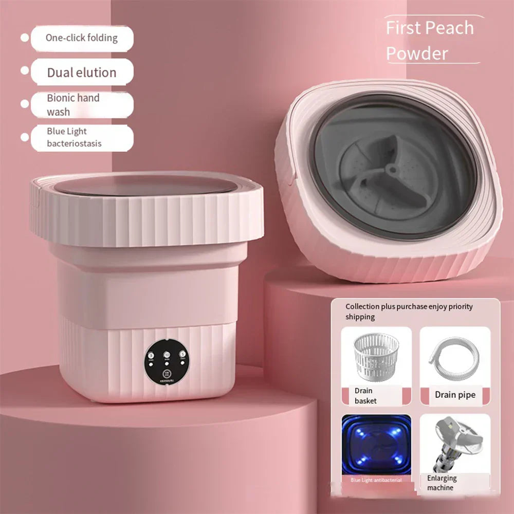 Maliben | Compact Folding Ultrasonic Travel Laundry Washing Machine