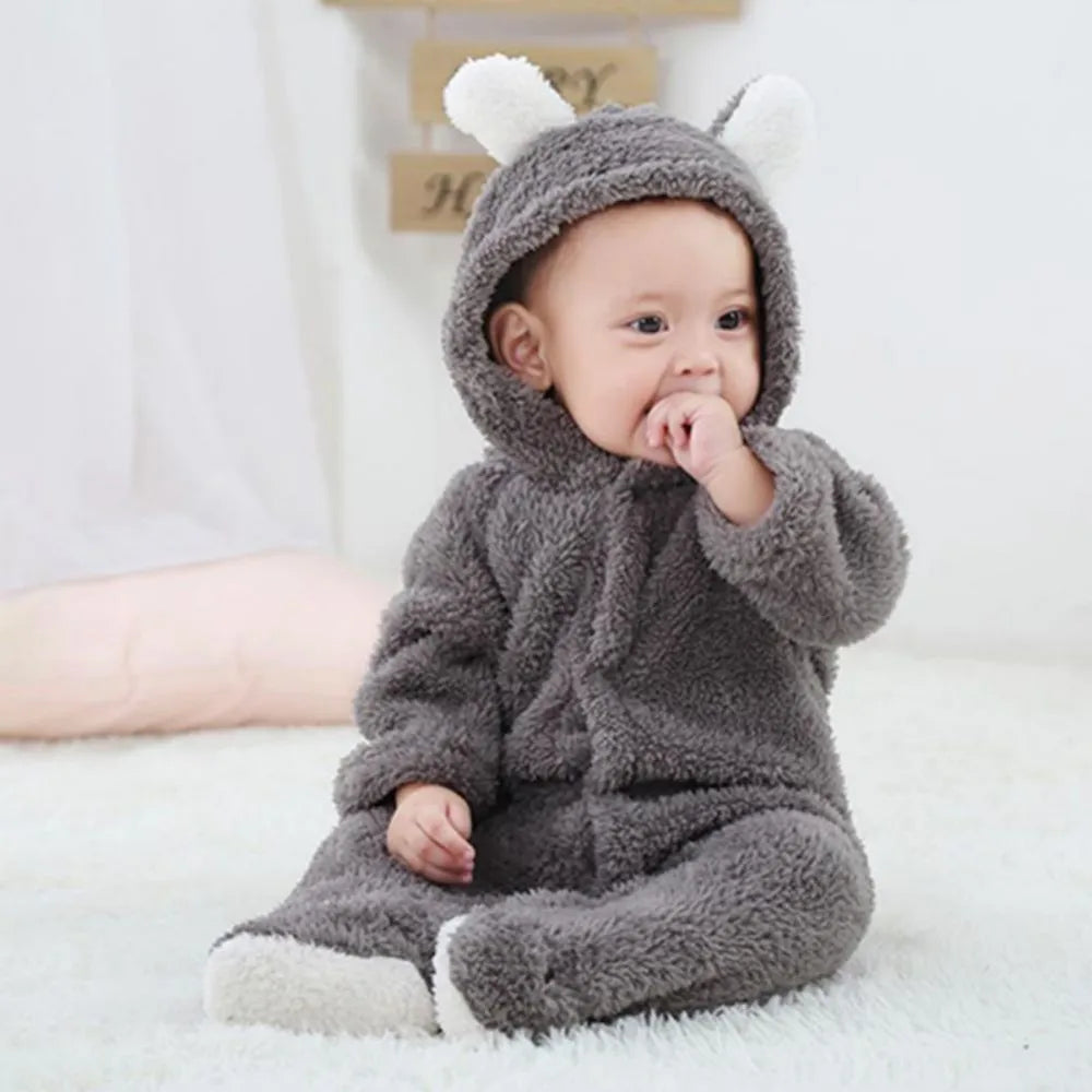 Maliben | Snuggletots – Warm Fleece Baby Rompers For Newborns