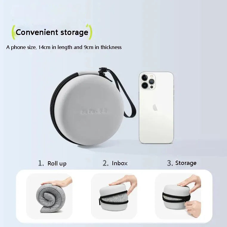 Maliben | U-Shaped Memory Foam Soft Built-In Storage Case Travel Pillow