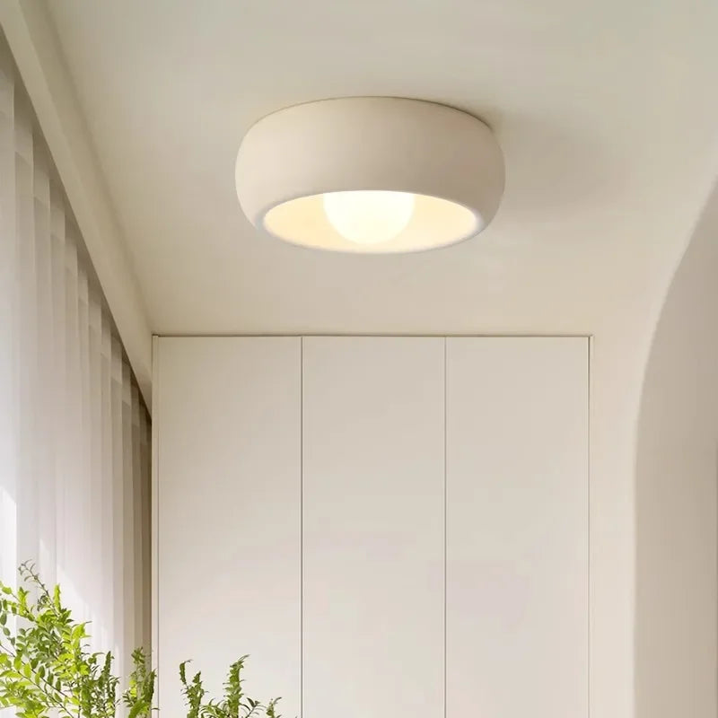 Maliben | Japanese Wabi-Sabi Round Ceiling Lamp Led