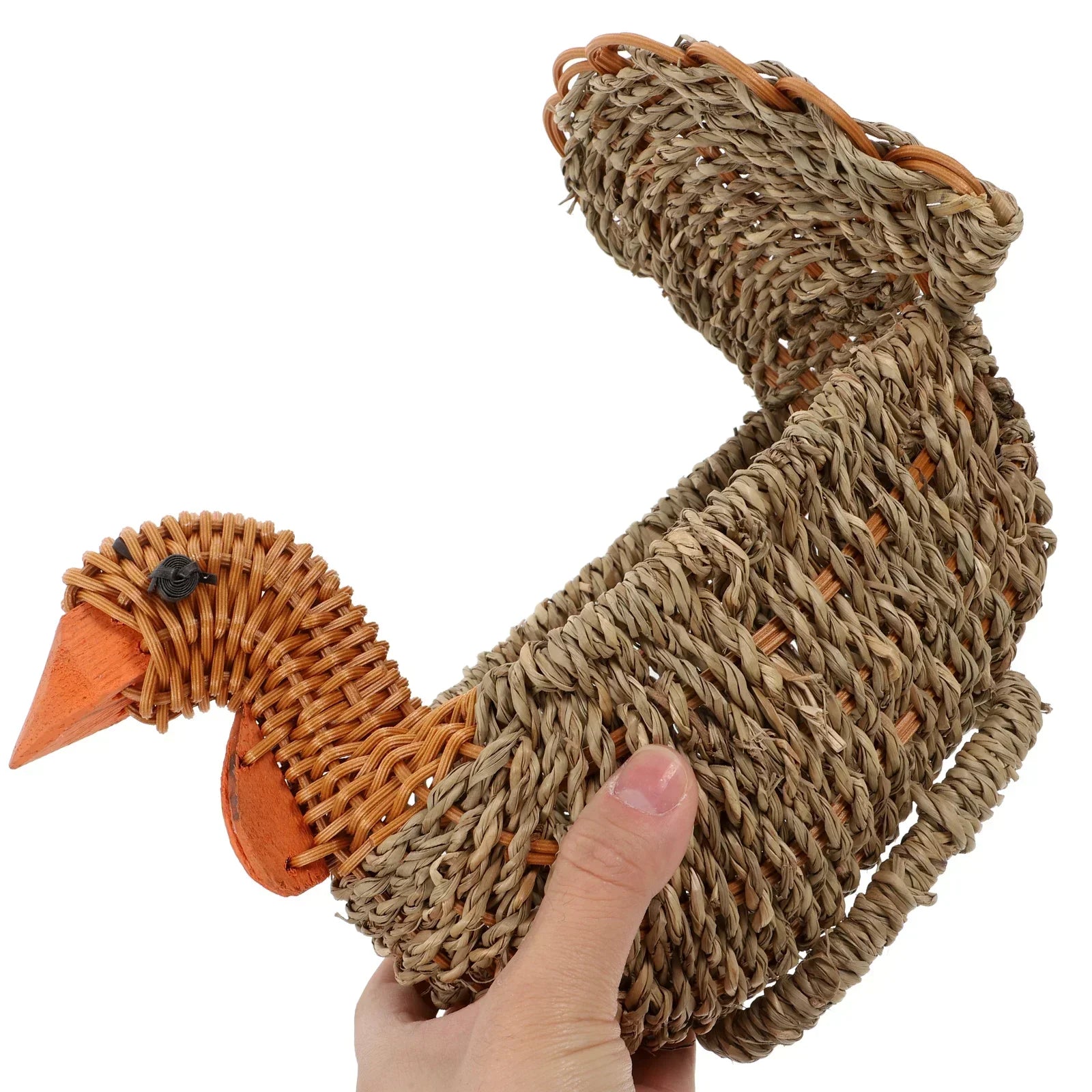 Maliben | Handcrafted Natural Woven Turkey Shape Basket