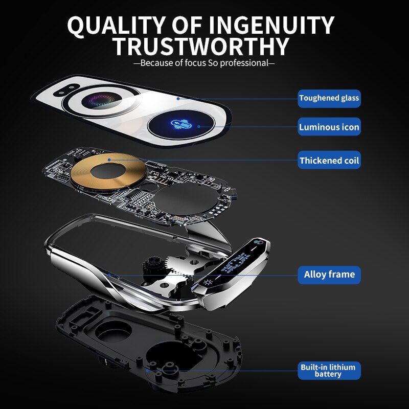 Maliben | Automatic Magnetic Wireless Charging Car Phone Holder