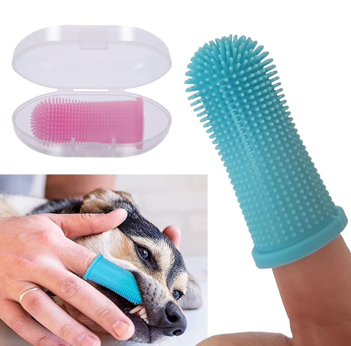 Maliben | Pawclean Pro – 360° Silicone Finger Toothbrush For Stress-Free Dental Care For Dogs