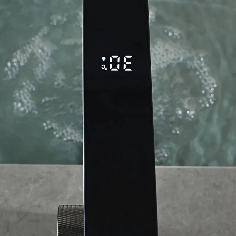 Maliben | Led Sink Faucet With Digital Temperature Display And Hot-Cold Mixing Function