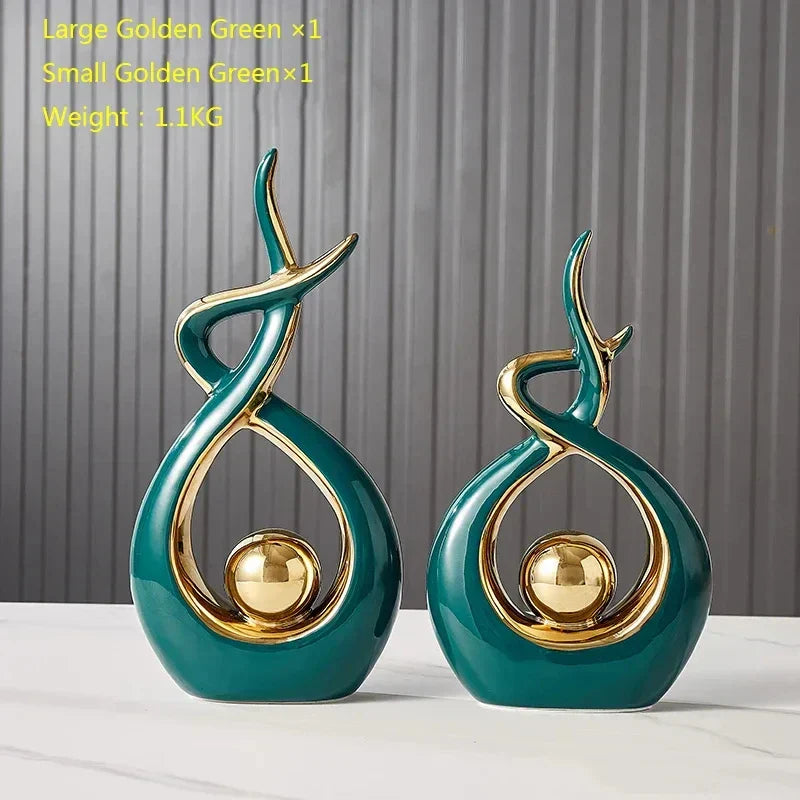 Maliben | ScandiForm Ceramic Figure | Nordic Home Decor | Handcrafted Sculpture | Home Accessory for Living Room & Office