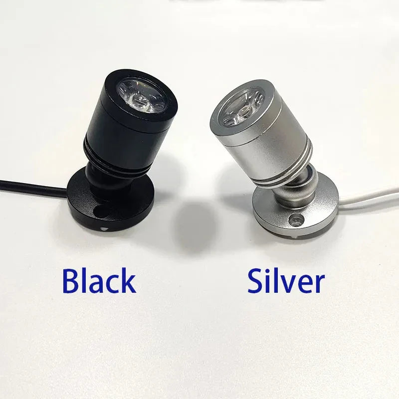 Maliben | Mini Led Spot Luxodot | 1w/3w | Usb Spotlight For Display Cases & Decoration | Warm & Cold White | Aluminum Housing