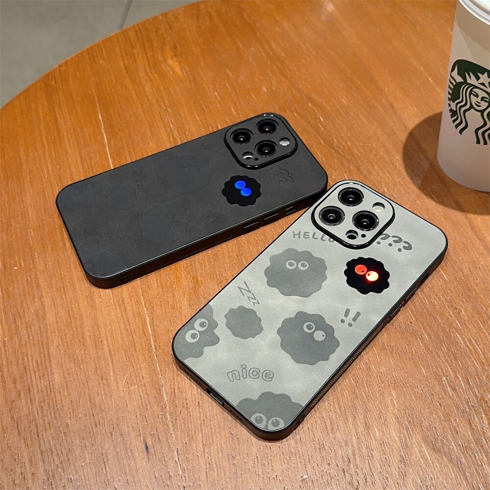 Maliben | Cute Monster Shockproof Leather Iphone Case