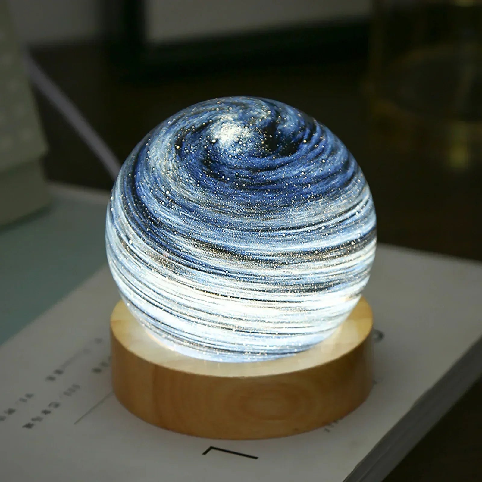 Maliben | Cosmicglow - Mini Night Lights 3d - Solar Decoration Led - Galaxy Ambiance