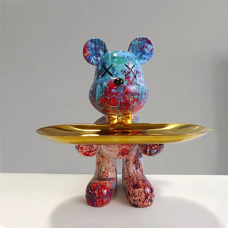 Maliben | Bear Statue With Tray