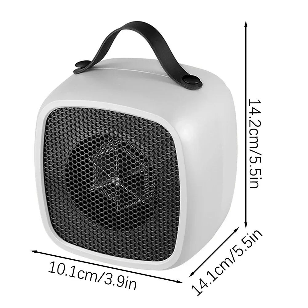 Maliben | Mini Ptc Ceramic Heater | 500w | Fast & Quiet | Overheat Protection | Compact For Indoor Use