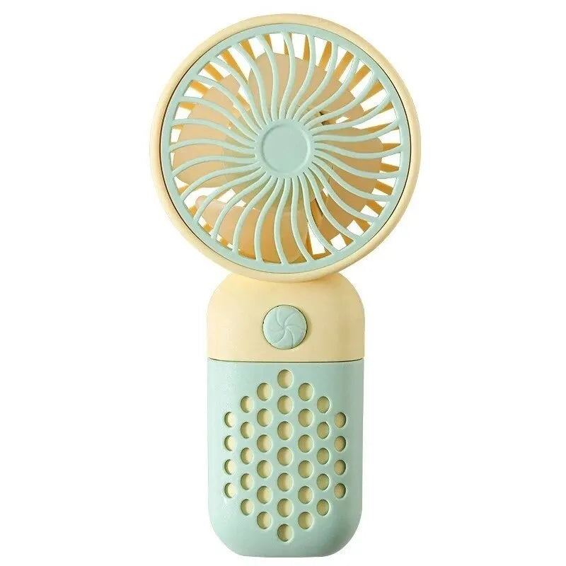 Maliben | Brisebär Mini Hand Fan | Portable & Rechargeable | Quiet & Fragrance Function | Pastel Colors