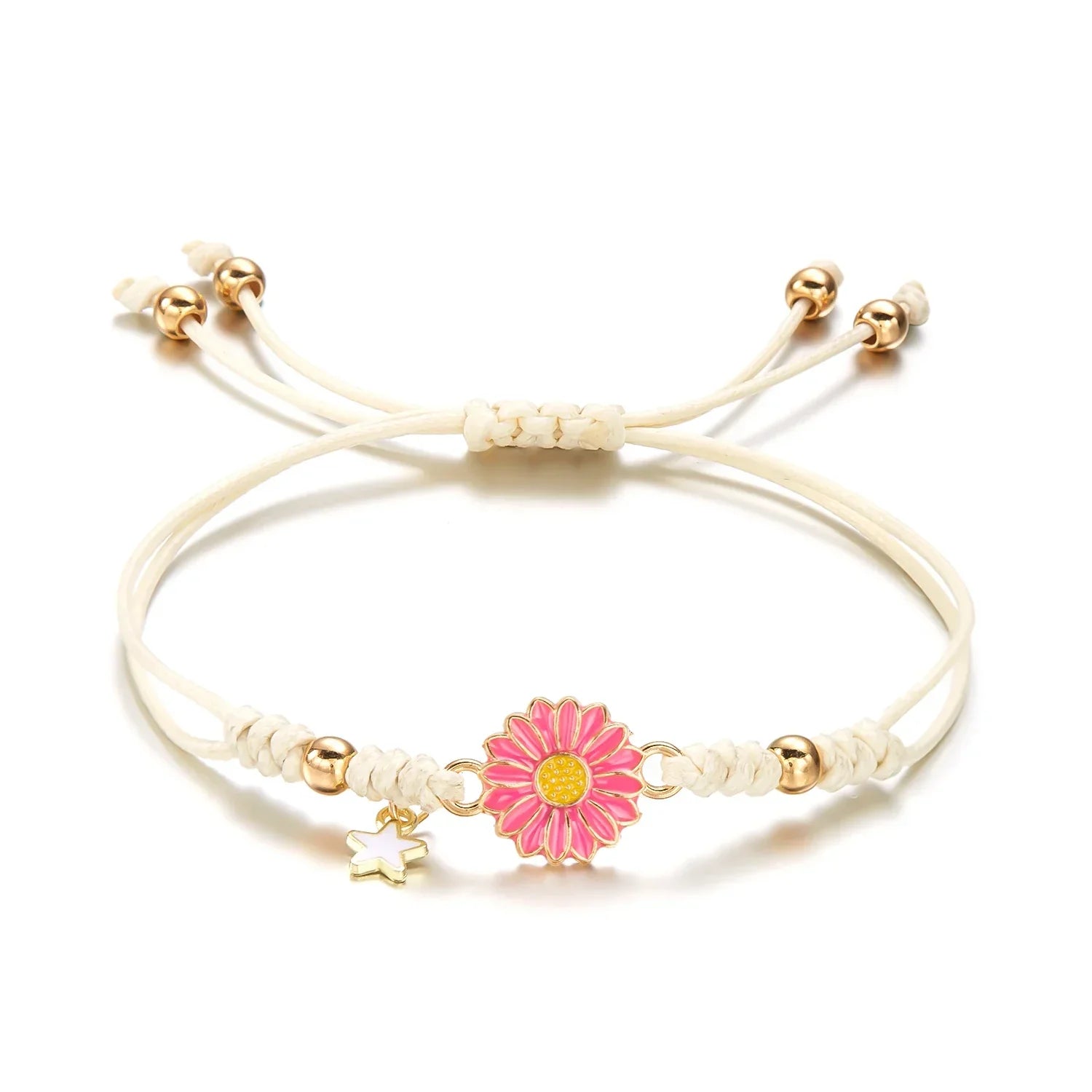 Maliben | Braided Feminine Flower Star Bracelet