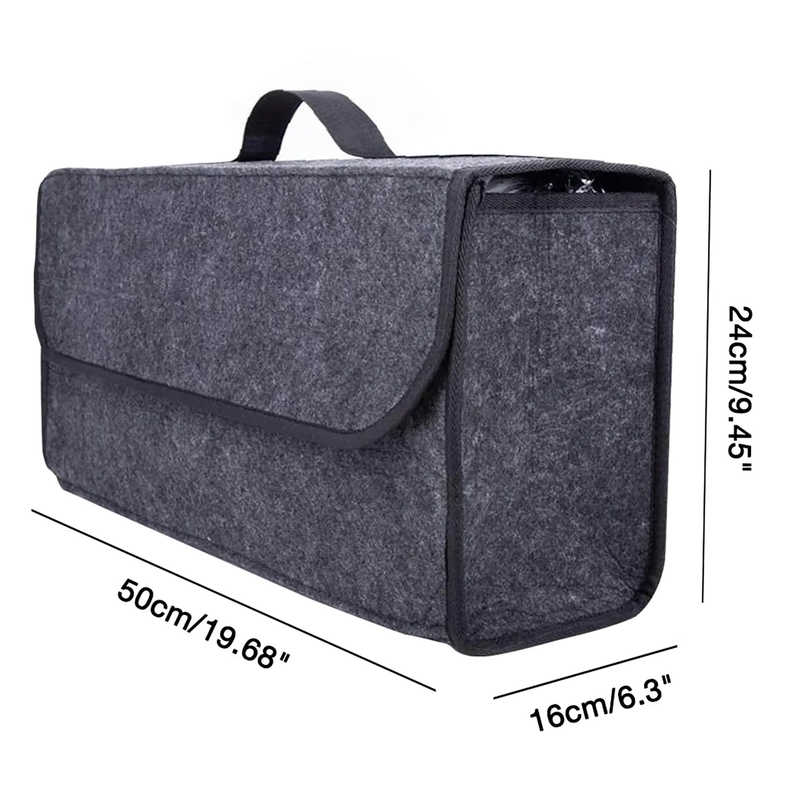 Maliben | Feltario Storage Bag | Felt Organizer With Handle | Versatile & Self-Adhesive | For Car, Office & Home
