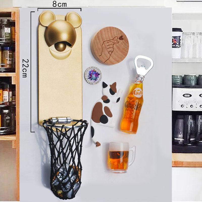Maliben | Fridge Magnetic Basketball Bottle Opener