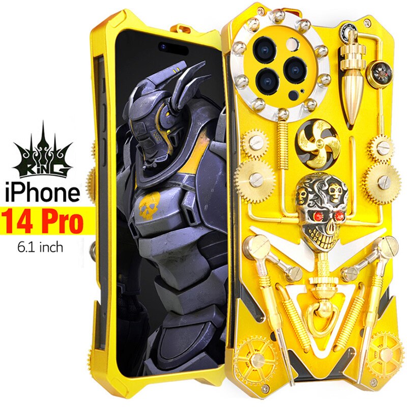 Maliben | Mechanic Skull Cyberpunk Style Iphone Case