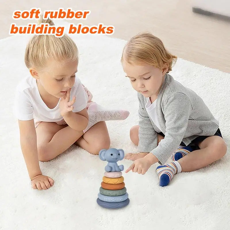 Maliben | Zachtestapelaars | Discovering Playfully - Montessori Stacking Rings For Babies
