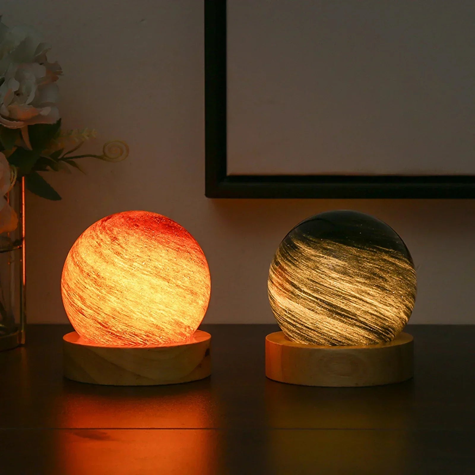 Maliben | Cosmicglow - Mini Night Lights 3d - Solar Decoration Led - Galaxy Ambiance