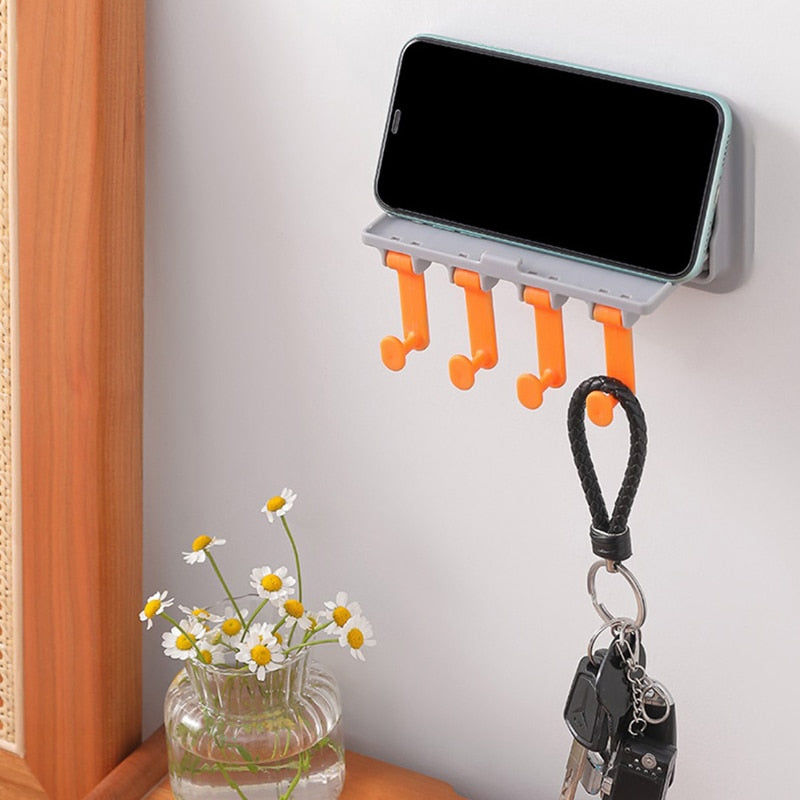 Maliben | Wall-Mounted Phone Holder Kitchen Organizer Rack