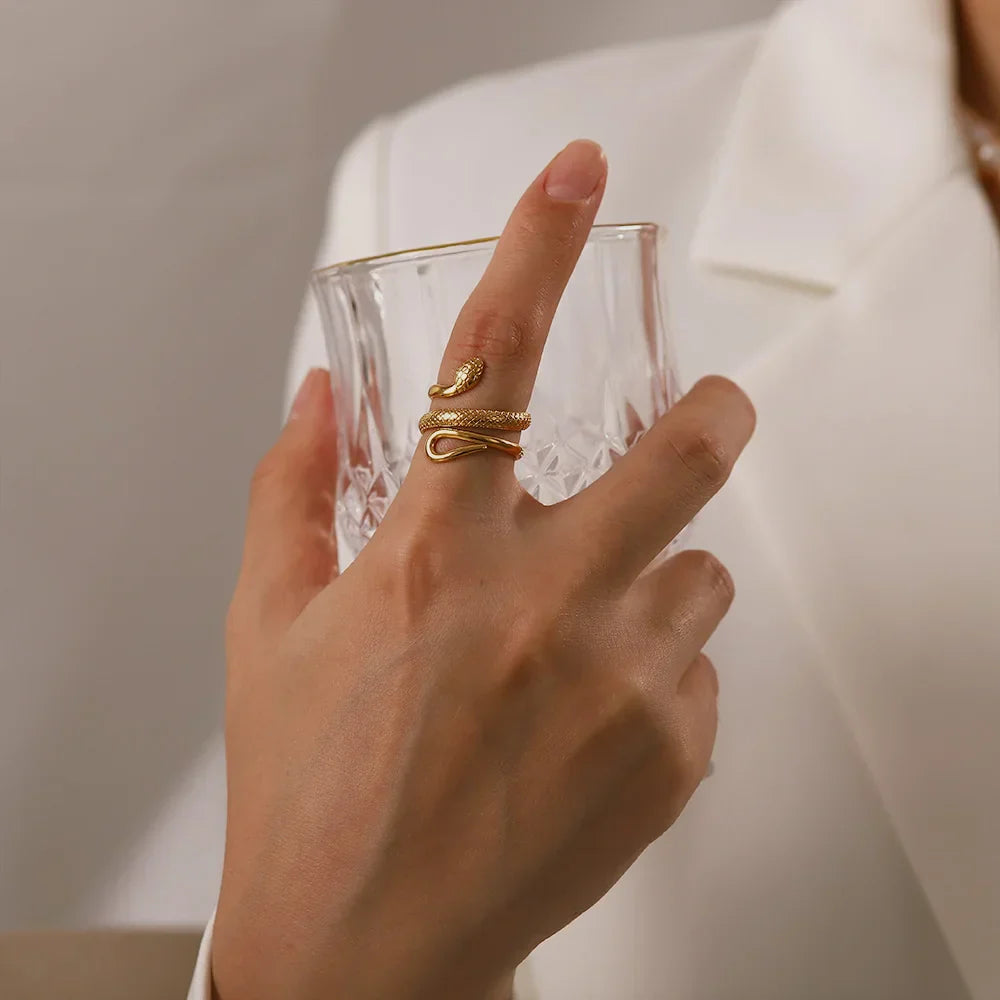 Maliben | Adjustable Spiraling Snake Ring