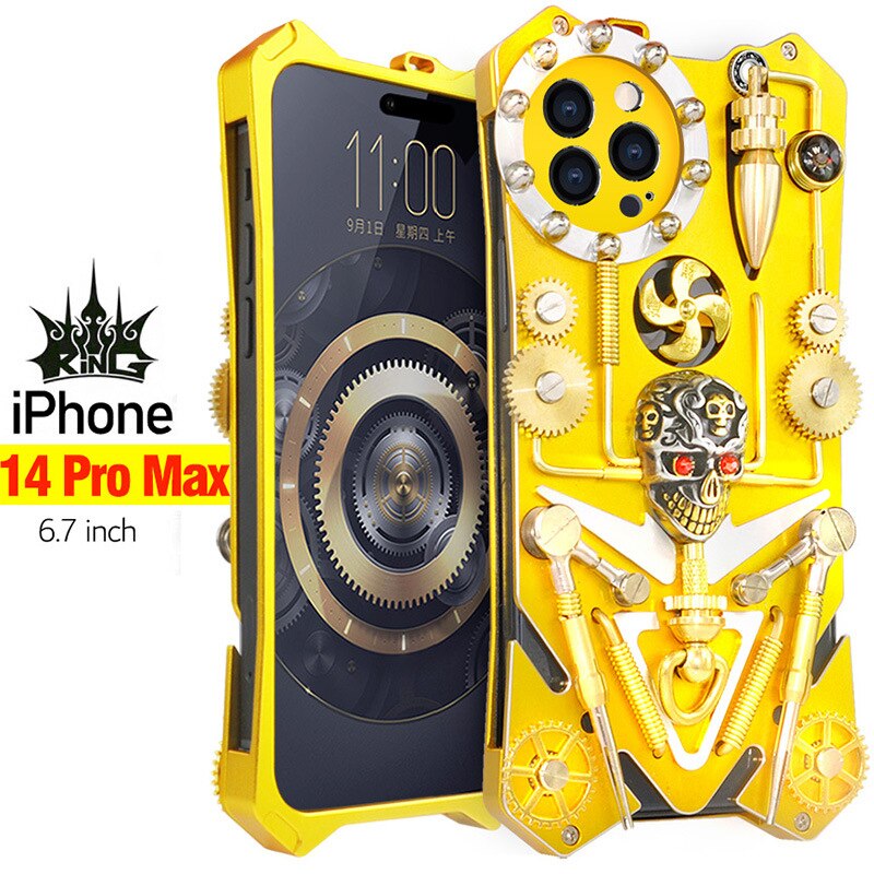 Maliben | Mechanic Skull Cyberpunk Style Iphone Case
