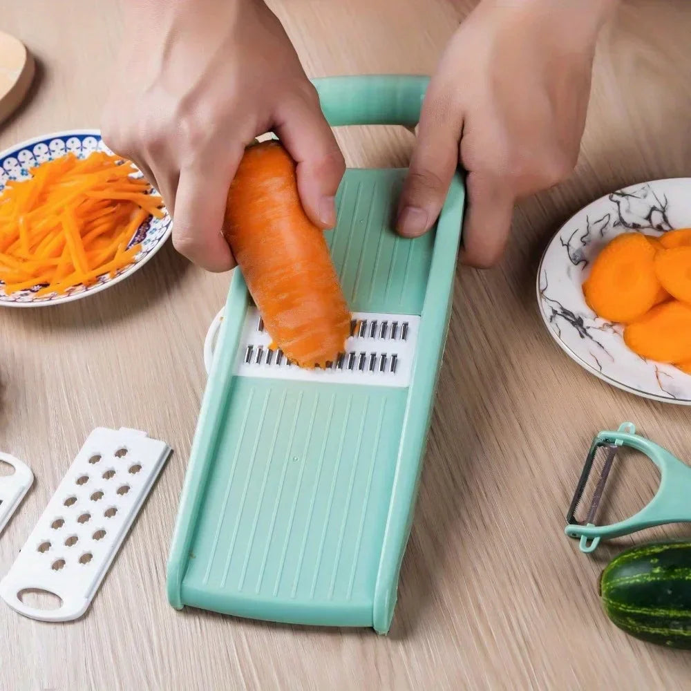 Maliben | Vegetable Cutter 5-In-1 | Manual & Multifunctional | Grater, Slicer, Dicer | Küchenmeister® Kitchen Helper