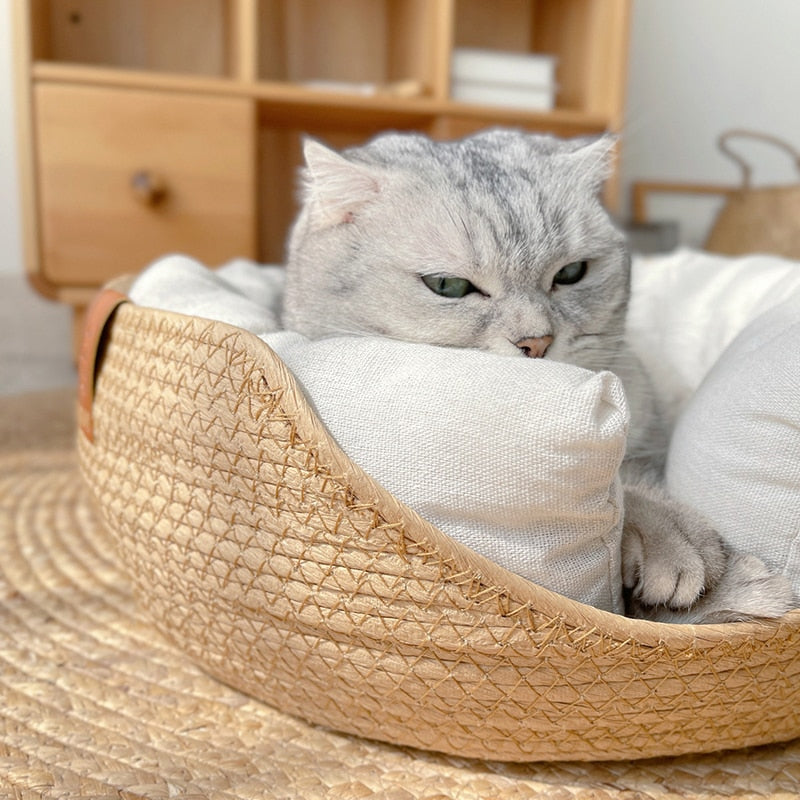 Maliben Bamboo Pet Bed — Breathable Bed for Dogs & Cats