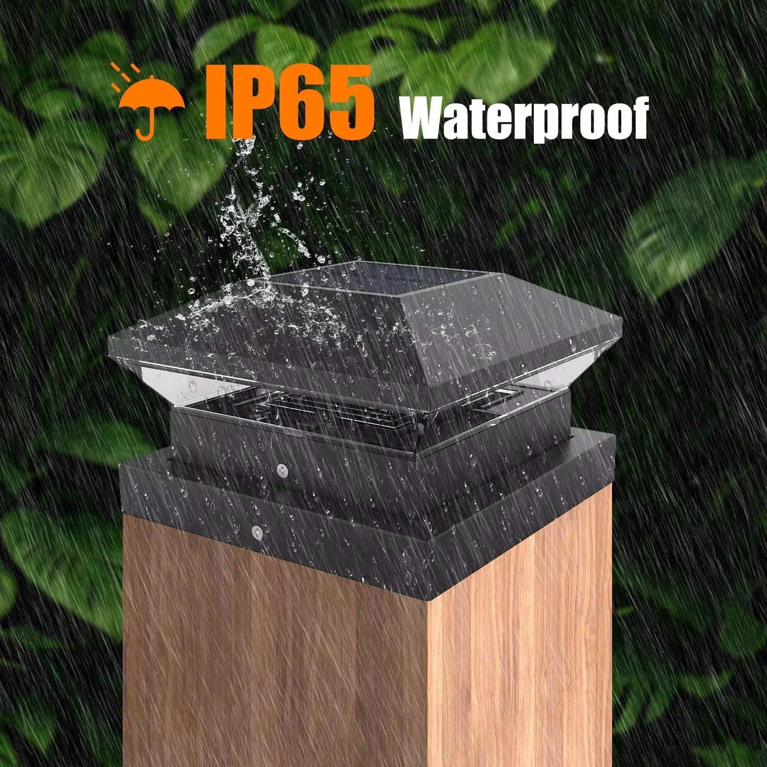 Maliben | Solar-Post Light Lumicolumna | Adjustable Warm & Cool White | Ip65 Waterproof | For Fence, Garden & Gate Pillar