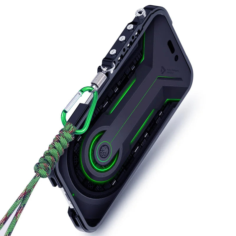 Maliben | Tactical Grip Shockproof Alloy Frame Iphone Case