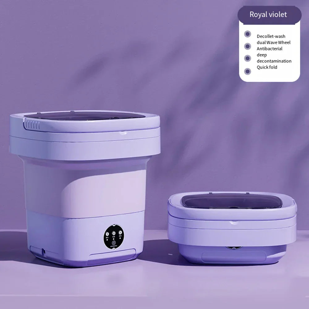 Maliben | Compact Folding Ultrasonic Travel Laundry Washing Machine