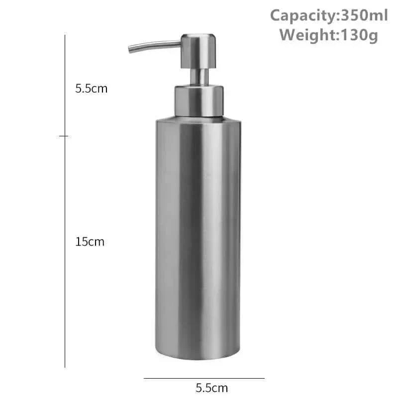 Maliben | Elegant Stainless Steel Hand Pump Soap Dispenser 250ml/350ml/550ml