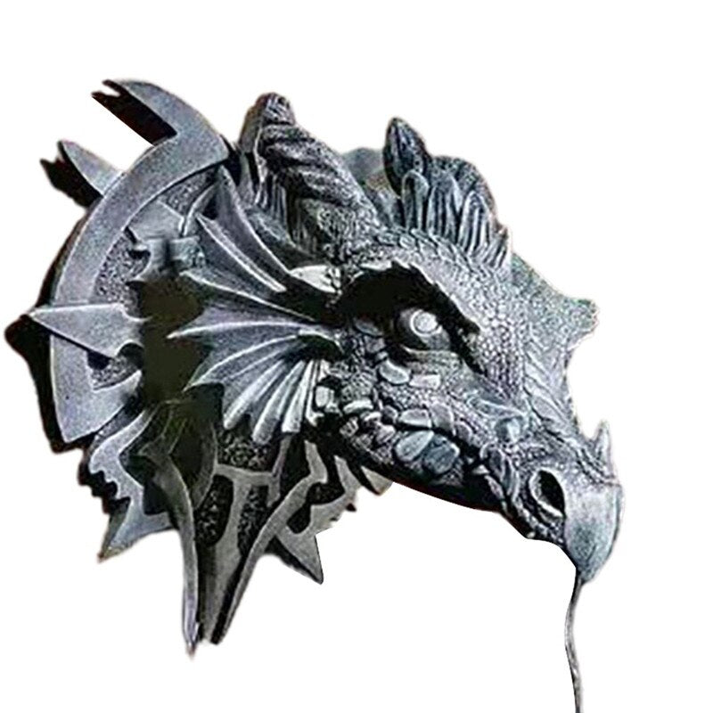 Maliben | LED Lantern with Dragon Head made of Resin for Unique Halloween Decoration