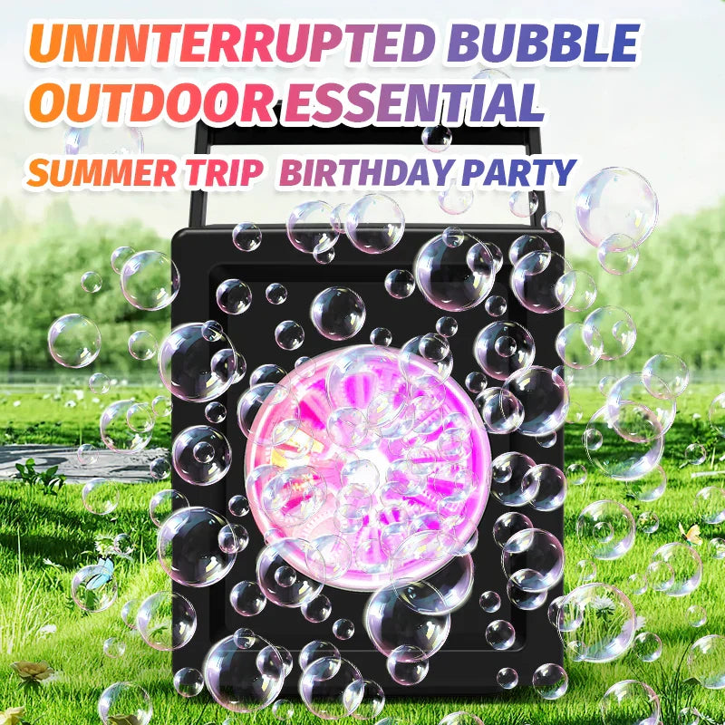 Maliben | Bubbleblast X10 | Cheerful Outdoor Fun – Automatic Bubble Machine For Kids