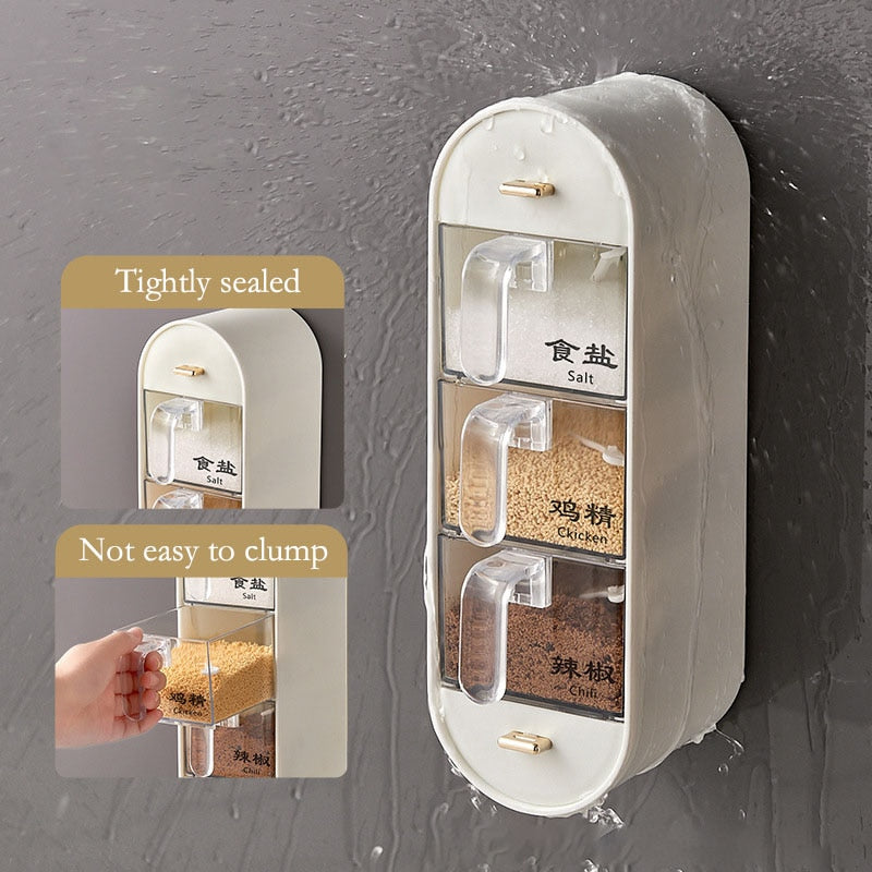 Maliben | Kitchen Organizer Wall-Mounted Seasoning Station