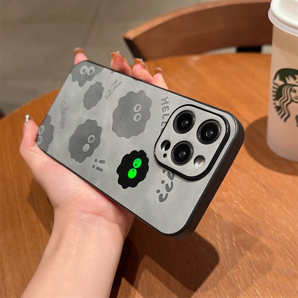 Maliben | Cute Monster Shockproof Leather Iphone Case