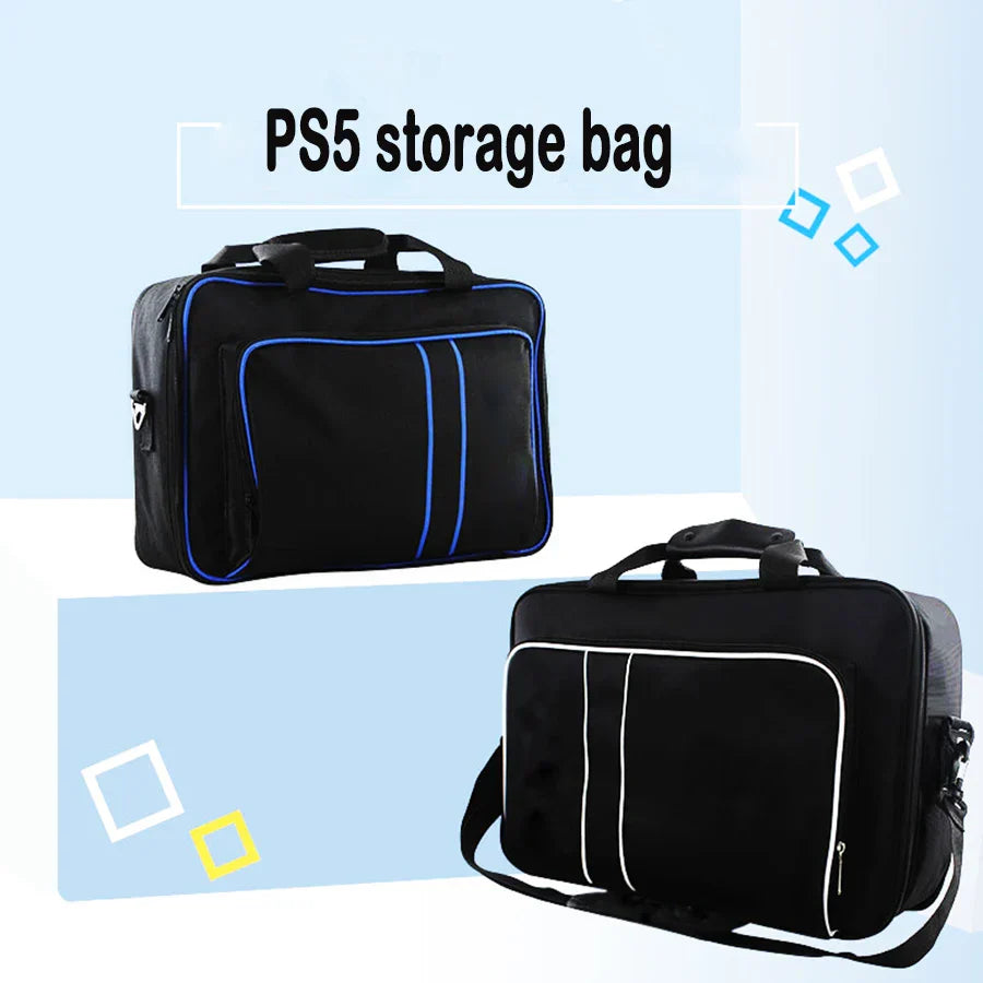 Maliben | Gearvault Carrying Bag For Ps5 Console & Accessories | Shockproof & Water-Resistant | With Shoulder Strap & Organizer Compartments