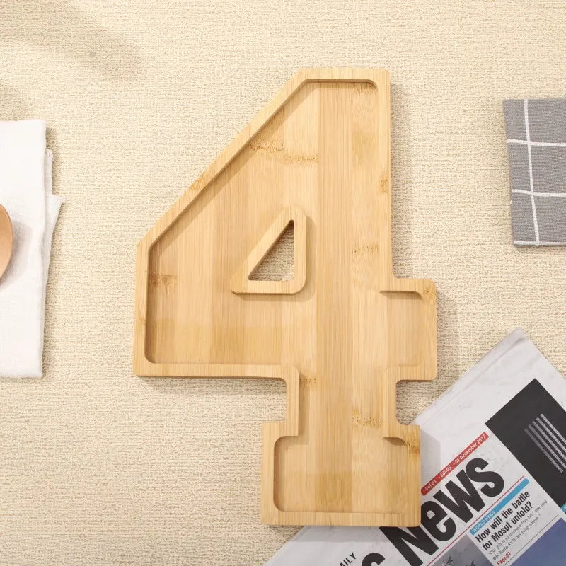 Maliben | Wooden Numbers Serving Tray