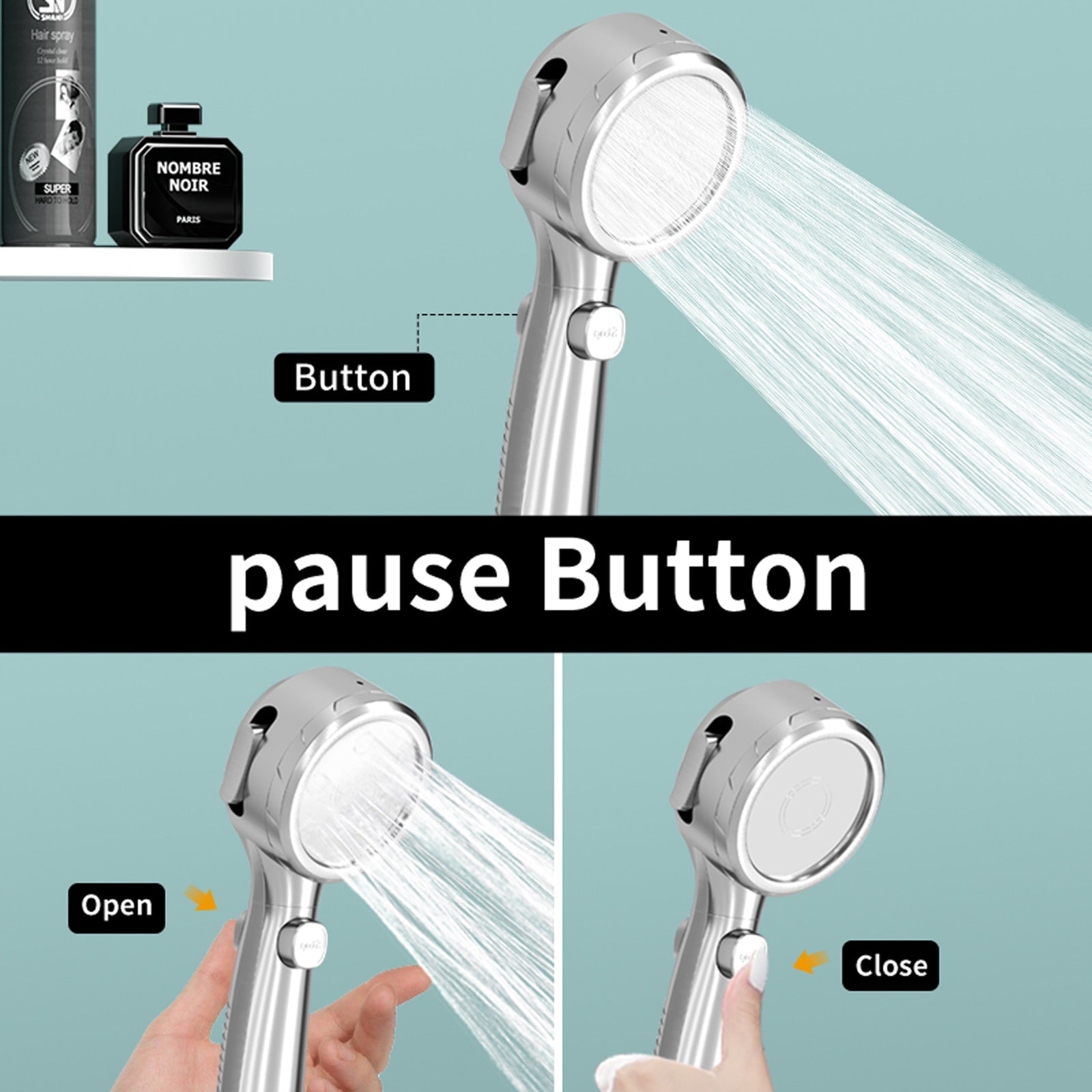 Maliben Shower head with temperature display on sale