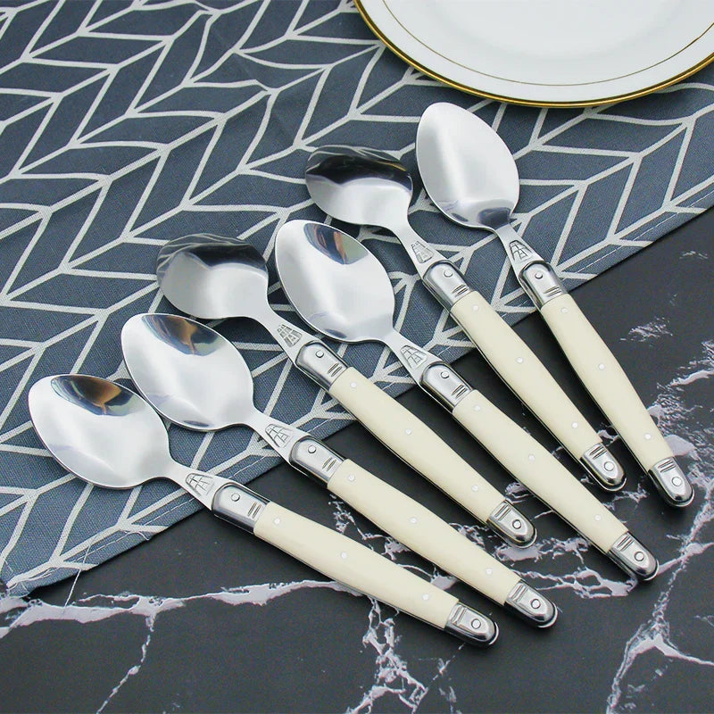 Maliben | IvoryElegance – Luxury Laguiole Cutlery Set with Timeless Style