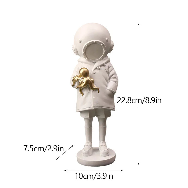 Maliben | Artify Banksy Sculpture Collection | Flower Thrower & Balloon Girl | Pop Art Figures | Modern Office & Home Decoration