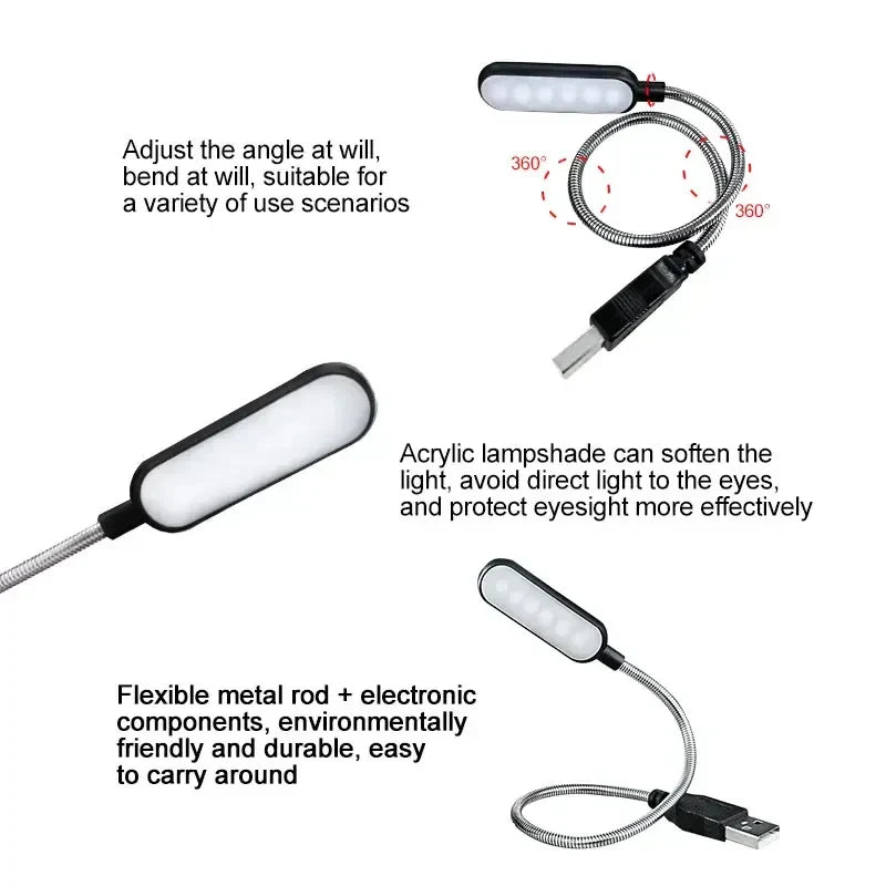 Maliben | Usb Led Reading Lamp – Compact Light For Emergencies